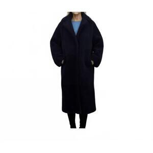 NEW LUSSO BENI quasar fur coat in navy